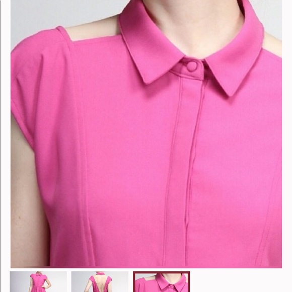 3/$10 Pink cutout Dress - Picture 3 of 8